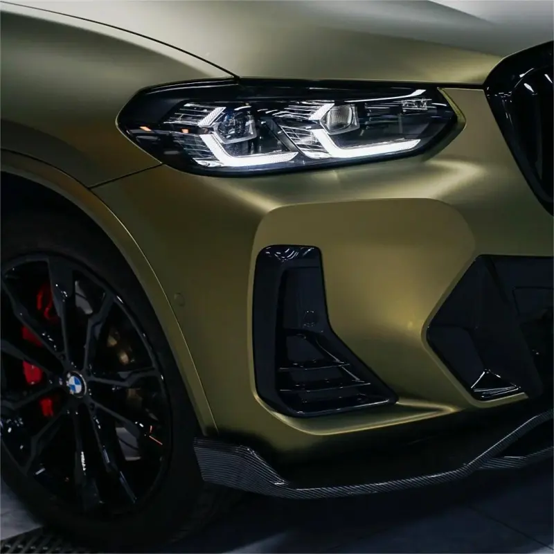 PET Matte Lightning Green Car Vinyl Wrap review gsm 02