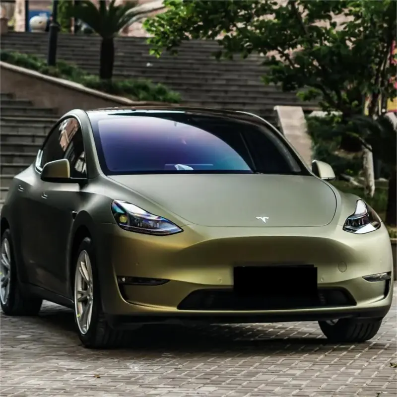 PET Matte Lightning Green Car Vinyl Wrap review dfbhr 01