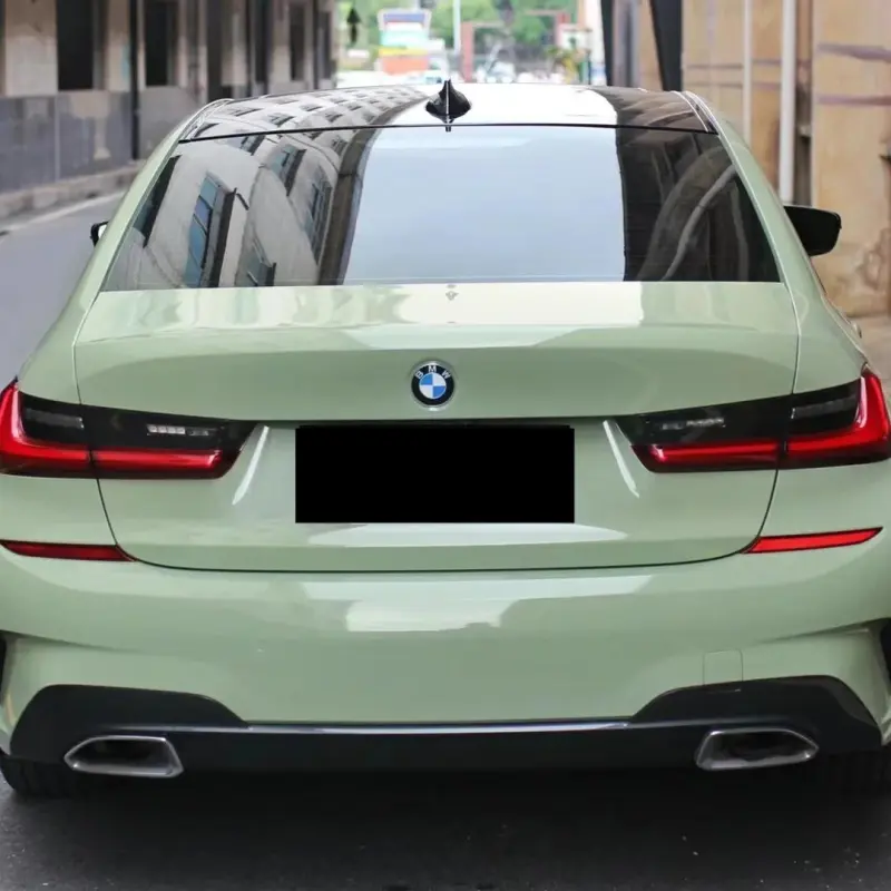 PET Gloss Light Khaki Green Car Vinyl Wrap review crazy 01