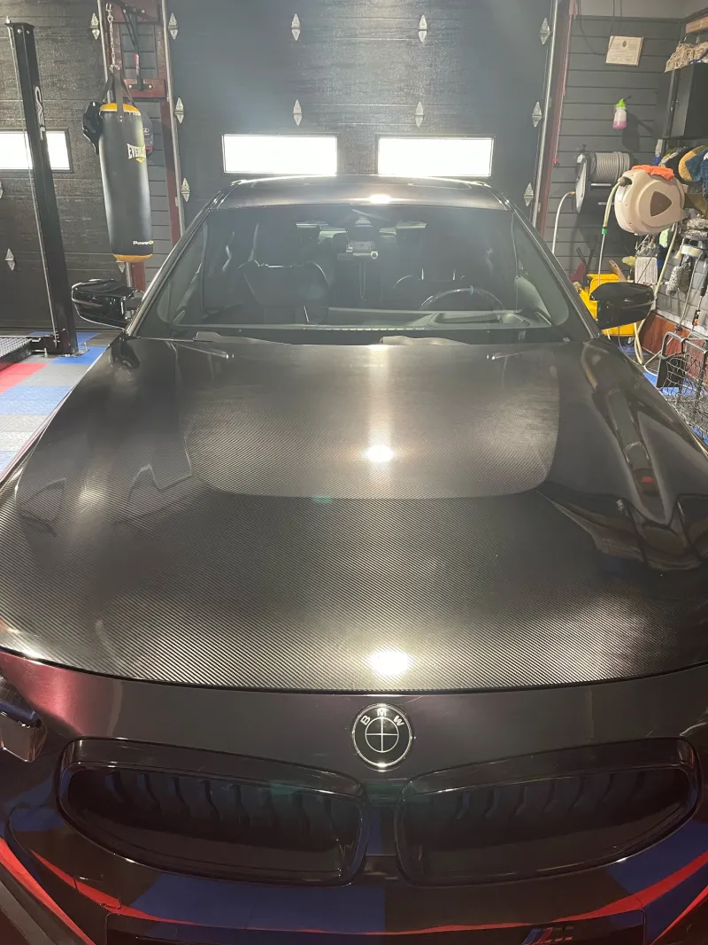 4D Super Gloss Carbon Fiber Black Car Vinyl Wrap  review regyt 01