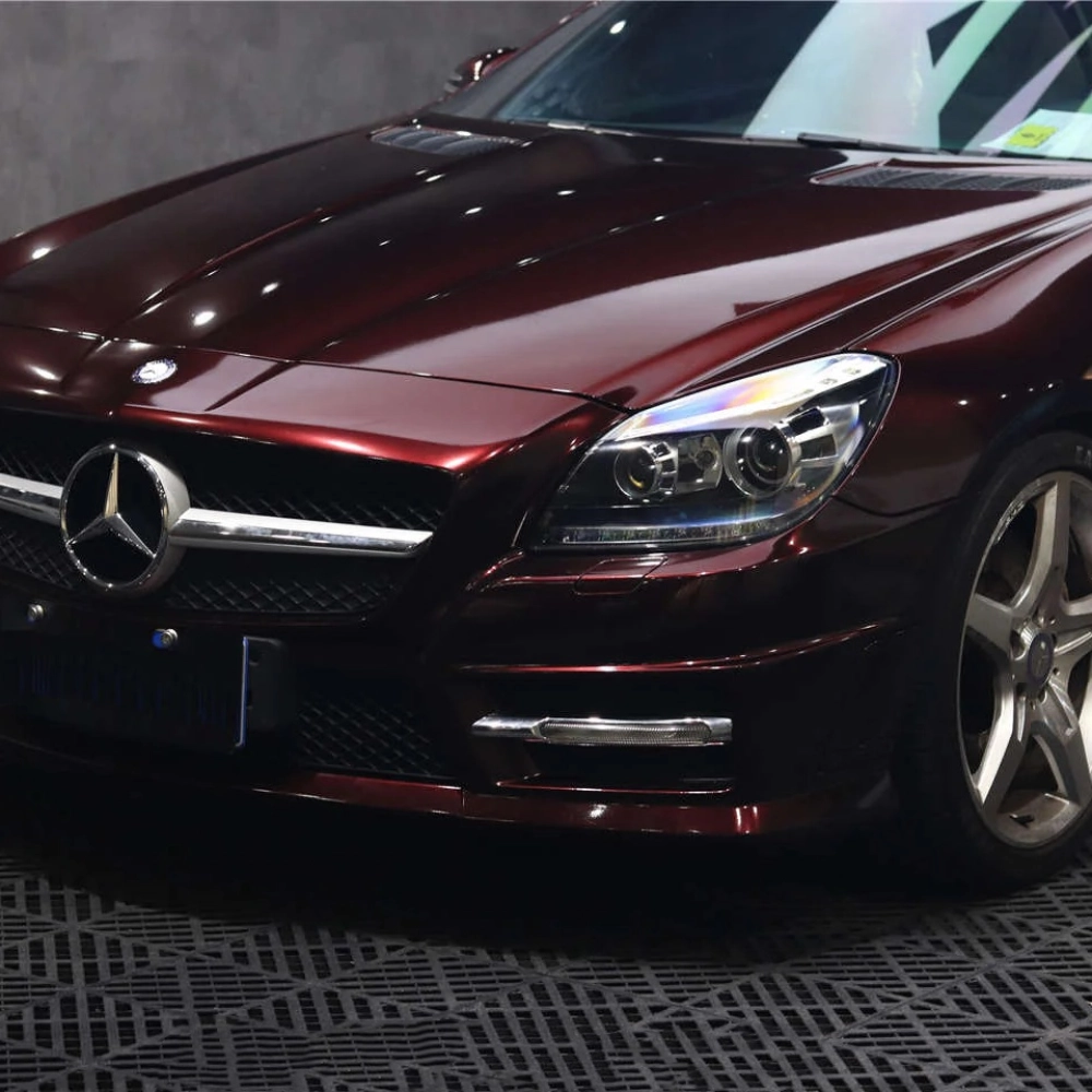 Gloss Metallic Black Rose Car Vinyl Wrap review tizy 01