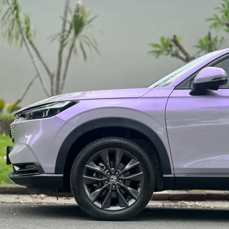  PET Gloss Technological Grey To Purple Car Vinyl Wrap review freht 00