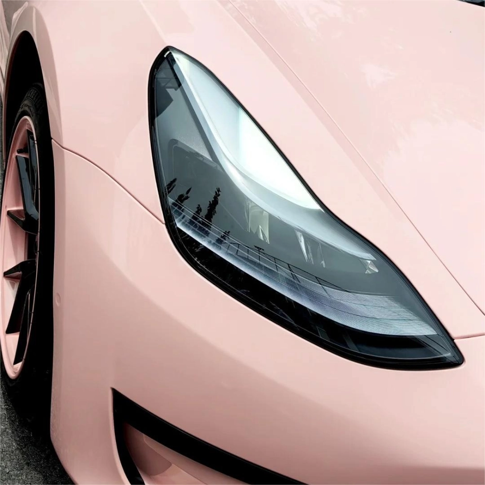 Super Gloss Pale Pink Car Vinyl Wrap review fdnry 00