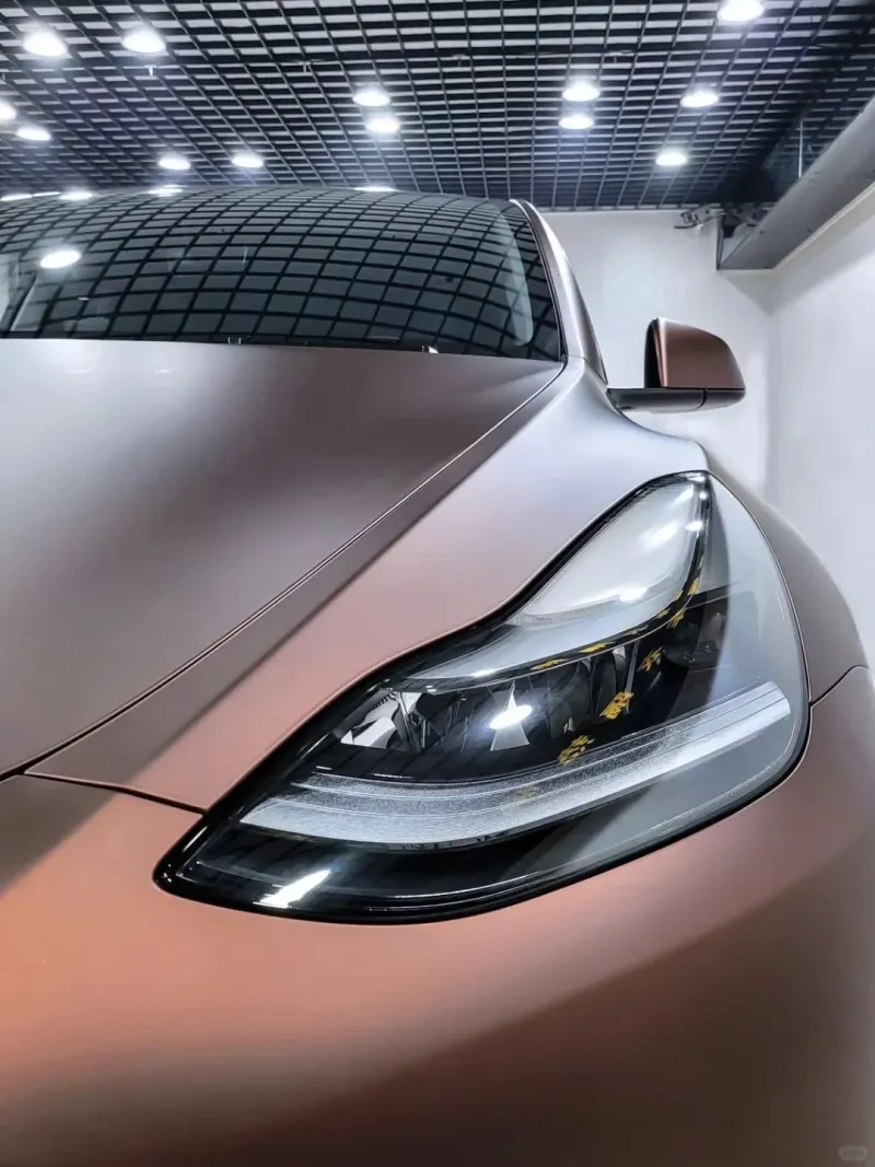 Matte Flat Coffee Brown Car Vinyl Wrap  review pow 02