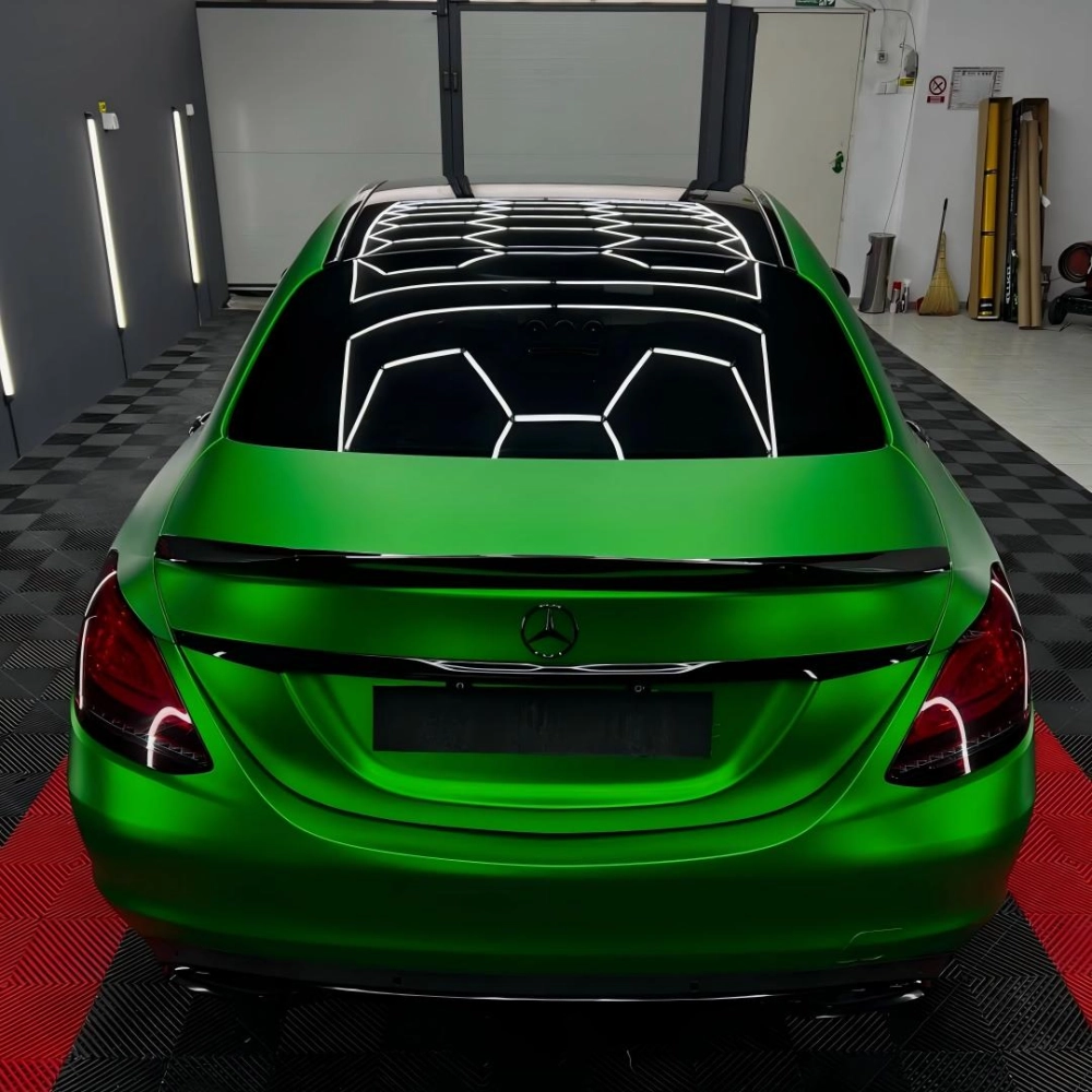 Matte Chrome Green Car Vinyl Wrap review fsbf 02