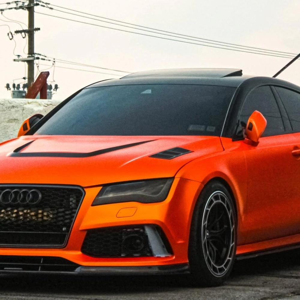 Super Matte Flame Orange Car Vinyl Wrap review fdbfq 01