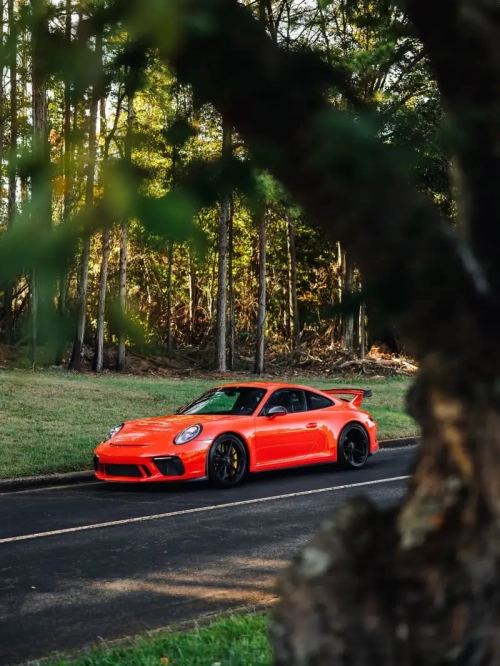 PET Porsche Orange Car Vinyl Wrap review 
