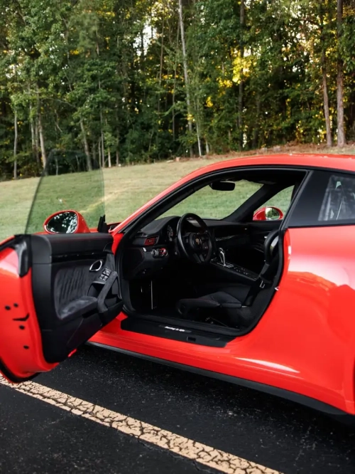 PET Porsche Orange Car Vinyl Wrap review 