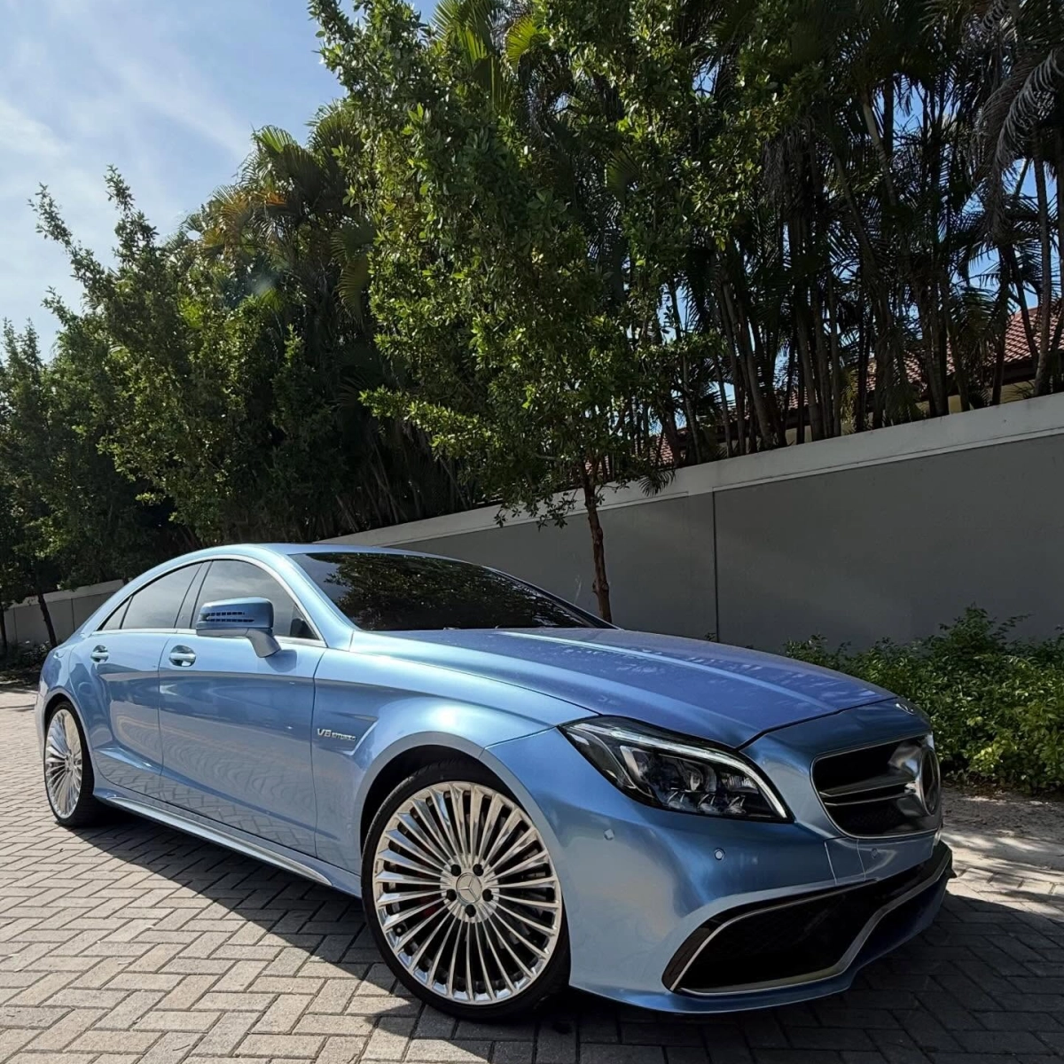 Gloss Metallic Mist Blue Car Vinyl Wrap review zhang 01