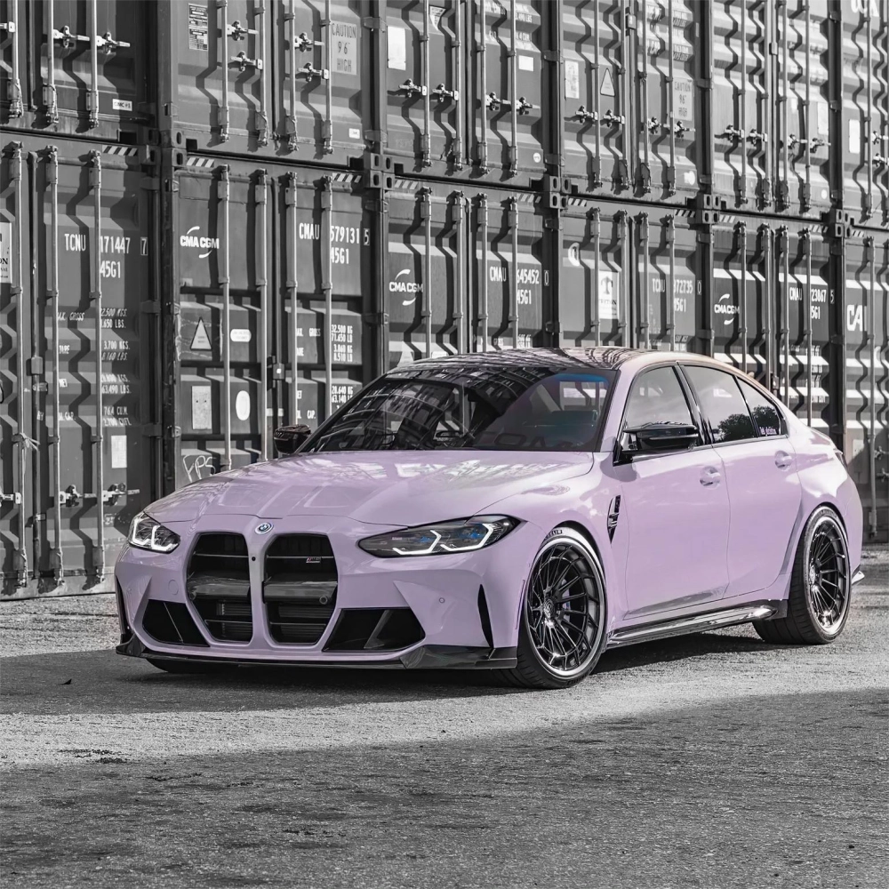 Gloss Misty Gray Purple Car Vinyl Wrap review gnhrt 00