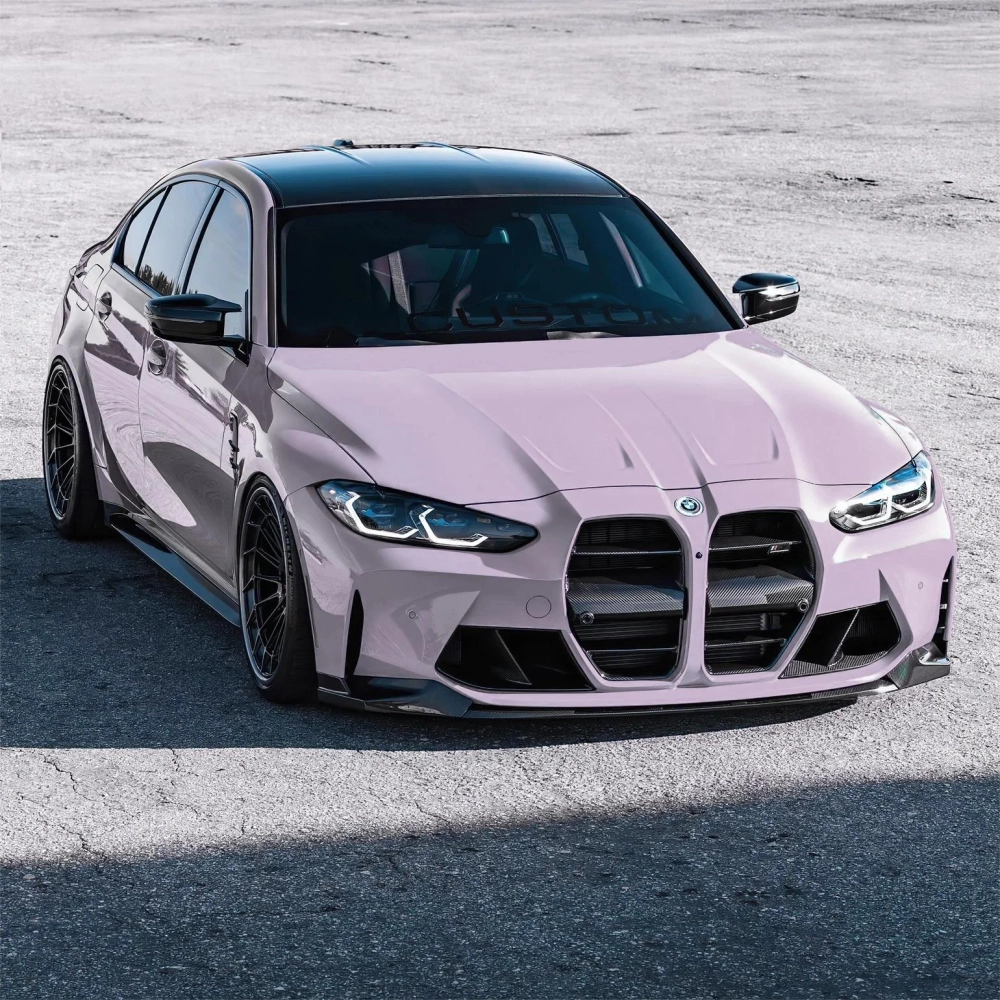 Gloss Misty Gray Purple Car Vinyl Wrap review gnhrt 02