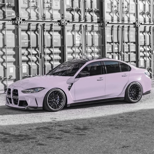 Gloss Misty Gray Purple Car Vinyl Wrap review 