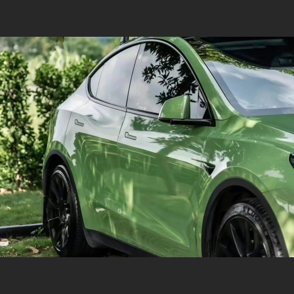 Tesla Gloss Racing Green Car Vinyl Wrap review fdrk 02