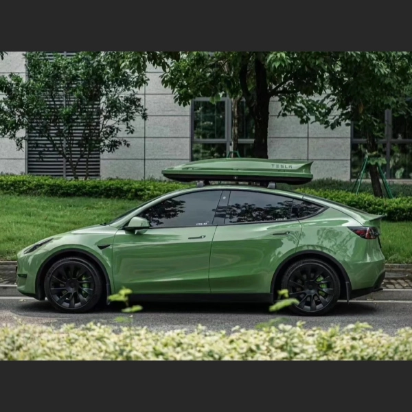 Tesla Gloss Racing Green Car Vinyl Wrap review fdrk 01