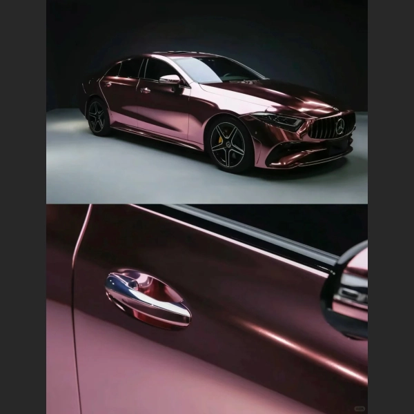 Gloss Rose Gold Mirror Chrome Car Vinyl Wrap review dsgv 00