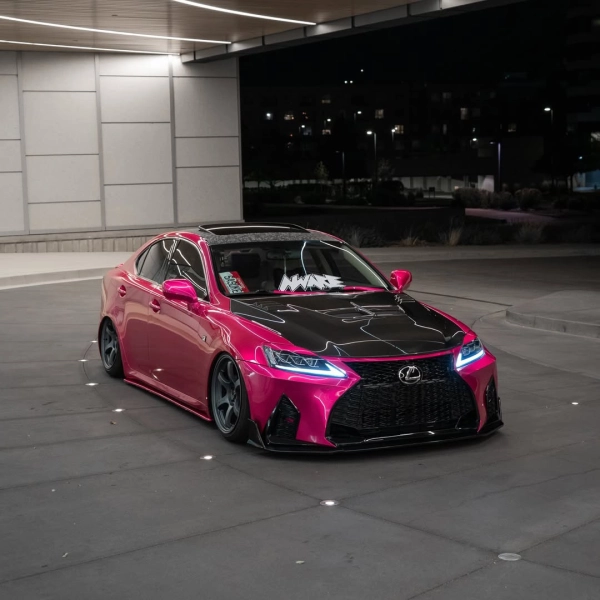 PET Glossy Metallic Rubellite Purple Vinyl Wrap review benj 02
