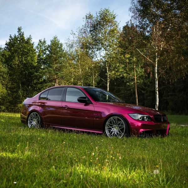 PET Glossy Metallic Rubellite Purple Vinyl Wrap review benj 00