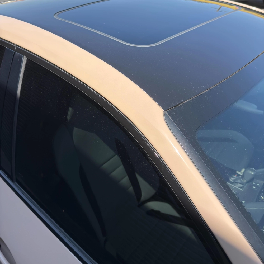 PET Super Gloss Shine Latte Car Vinyl Wrap review David 02