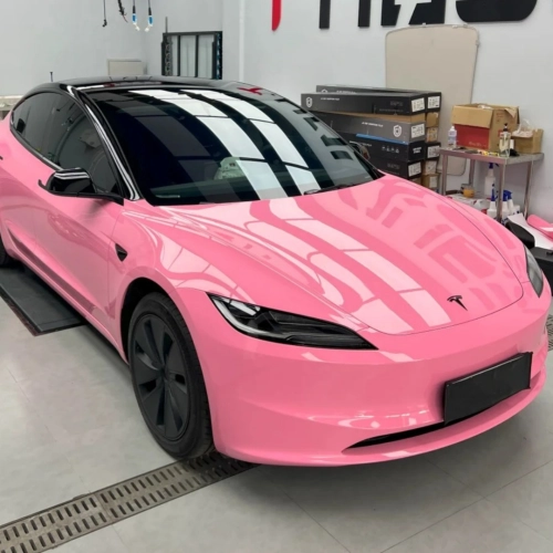 Gloss Crystal Light Pink Car Vinyl Wrap review 