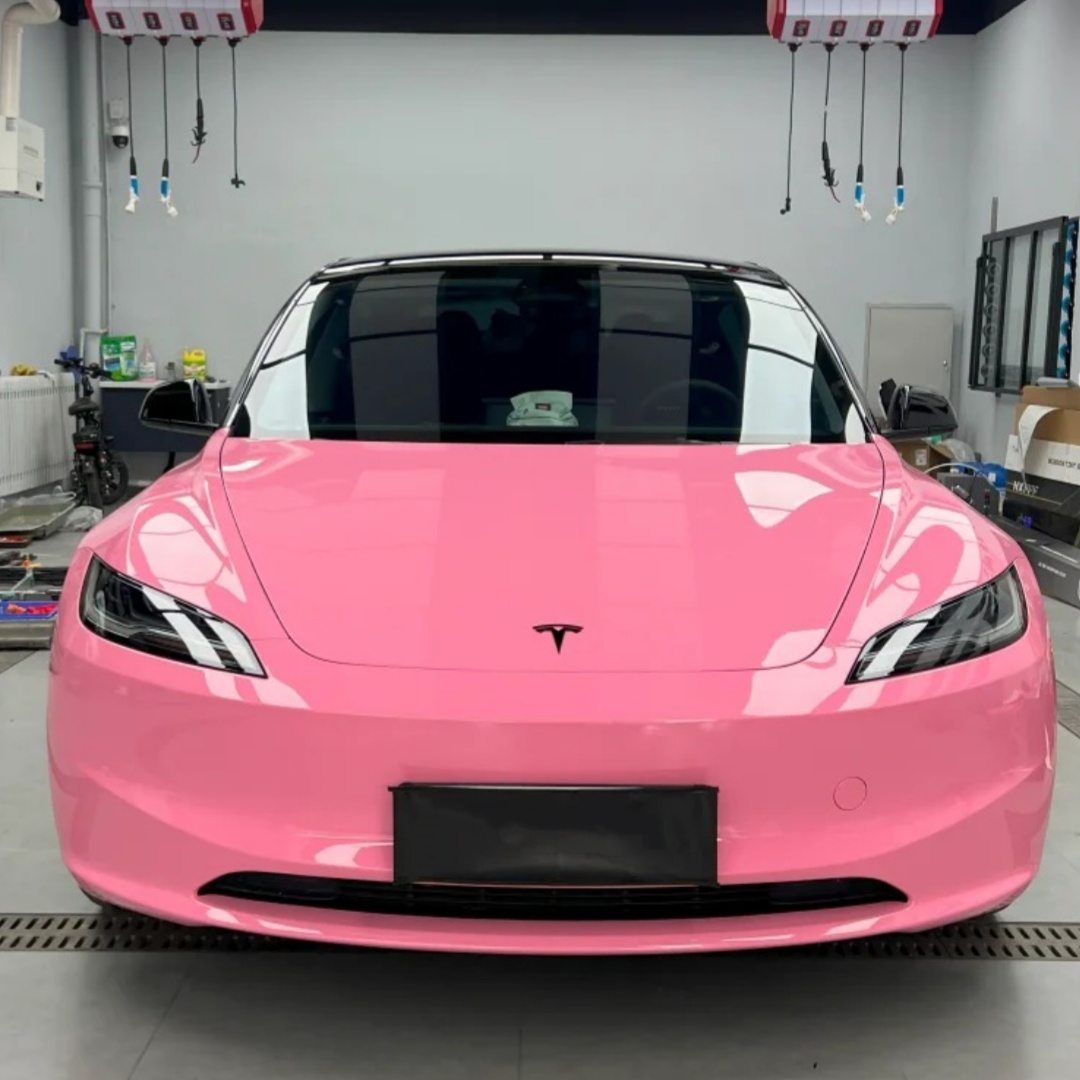 Gloss Crystal Light Pink Car Vinyl Wrap review frrhy 01