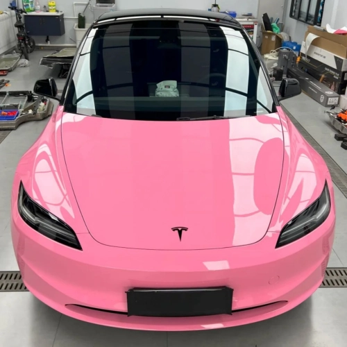 Gloss Crystal Light Pink Car Vinyl Wrap review 