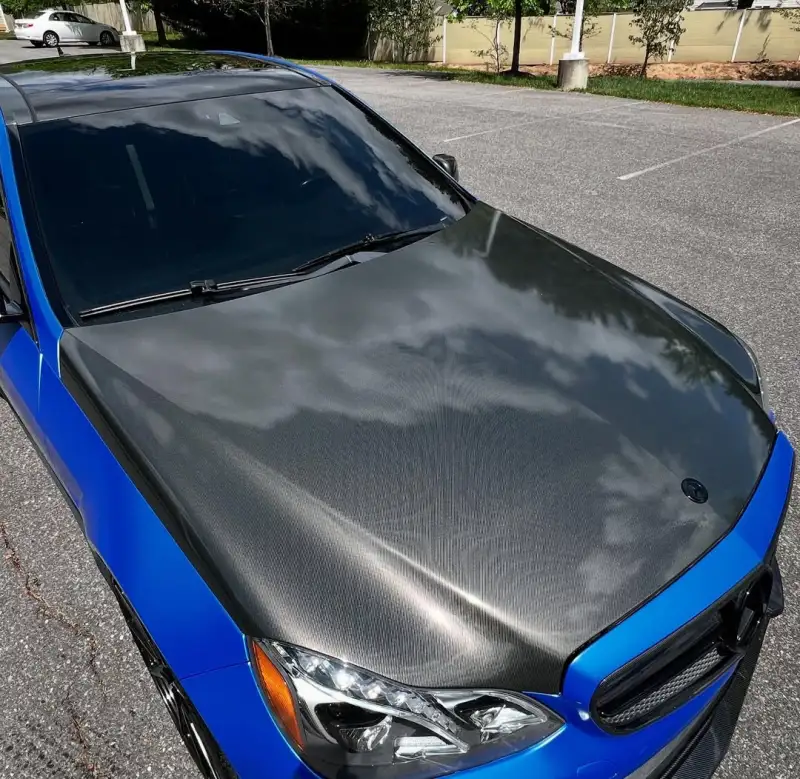 PET Satin Blue Car Vinyl Wrap review hjug 01