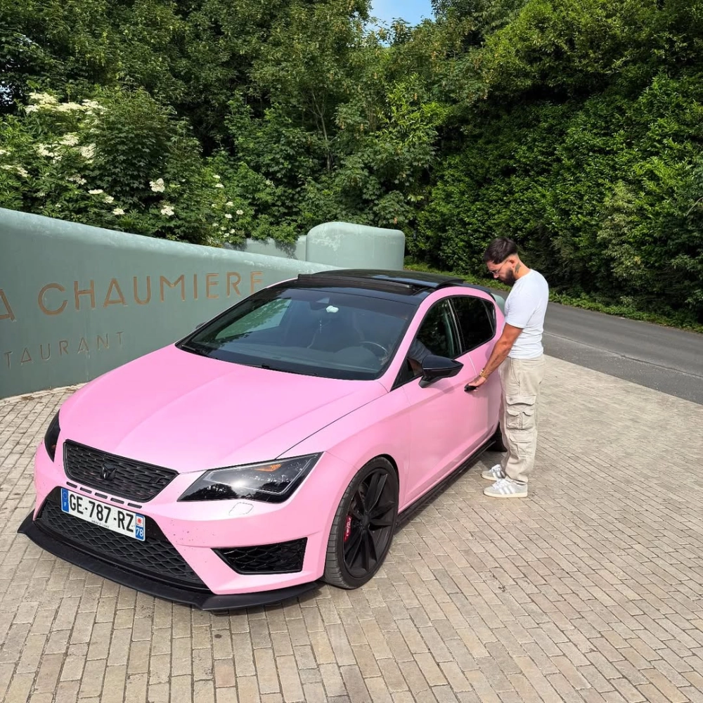 Matte Ceramic Barbie Pink Car Vinyl Wrap review gfr 01