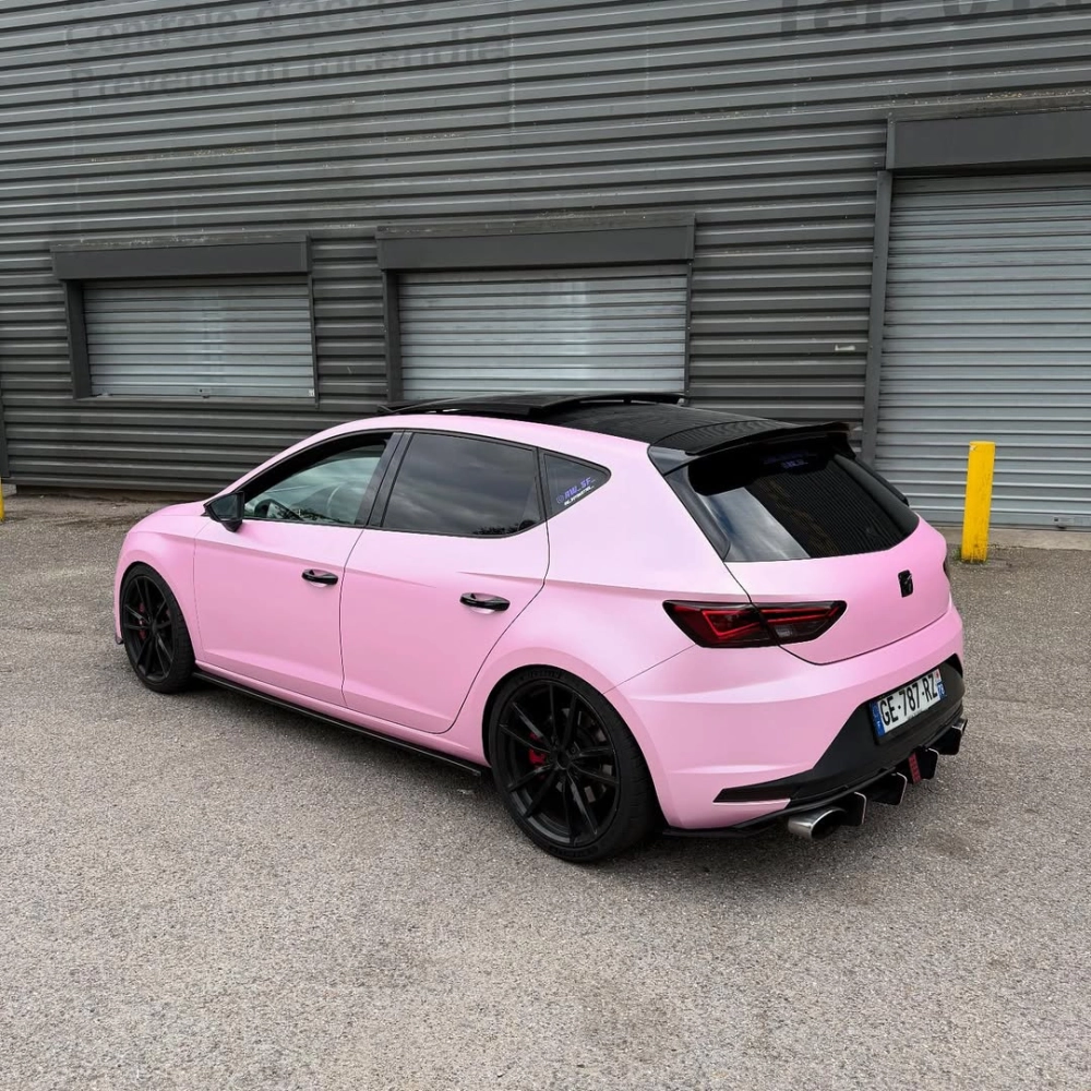 Matte Ceramic Barbie Pink Car Vinyl Wrap review dfhrt 00