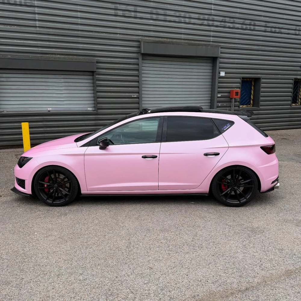 Matte Ceramic Barbie Pink Car Vinyl Wrap review dfhrt 03