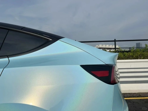 Rainbow Holographic Ocean Blue Car Vinyl Wrap review 