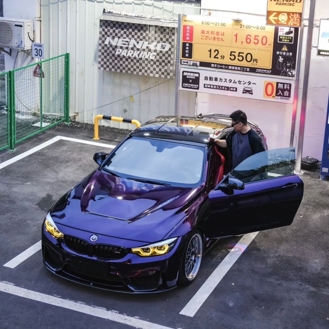 Gloss Metallic Midnight Purple Car Vinyl Wrap review fdbdgh 02