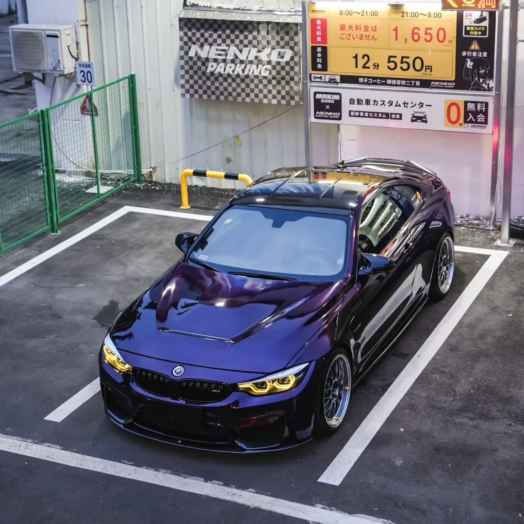 Gloss Metallic Midnight Purple Car Vinyl Wrap review lhyhu 04
