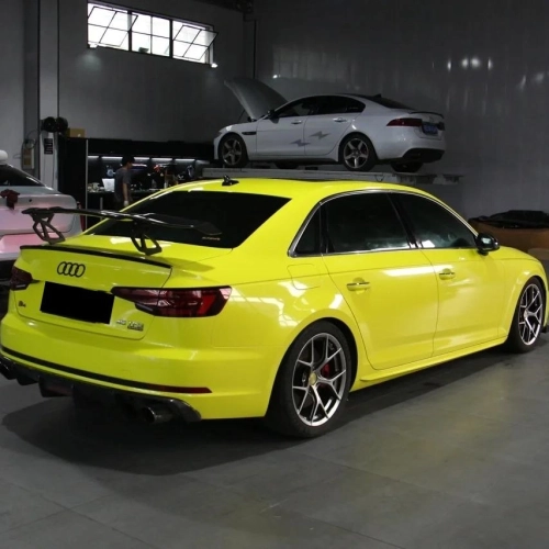 Gloss Crystal Lemon Yellow Car Vinyl Wrap review 