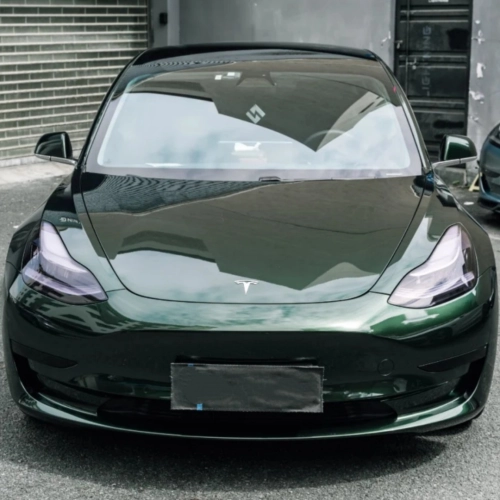 PET Gloss Metallic Midnight Green Car Vinyl Wrap review 