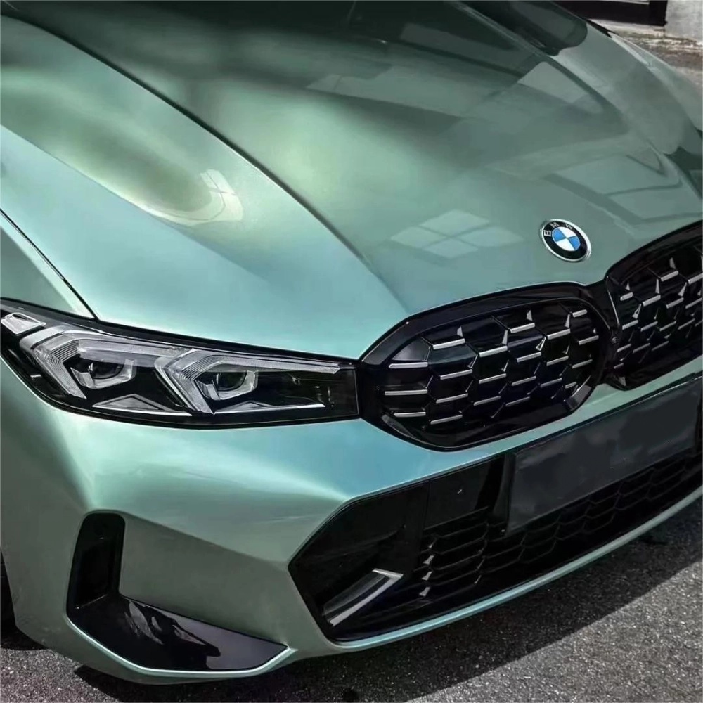 Ferrari Gloss Verde Francesca Green Car Vinyl Wrap review dsge 04