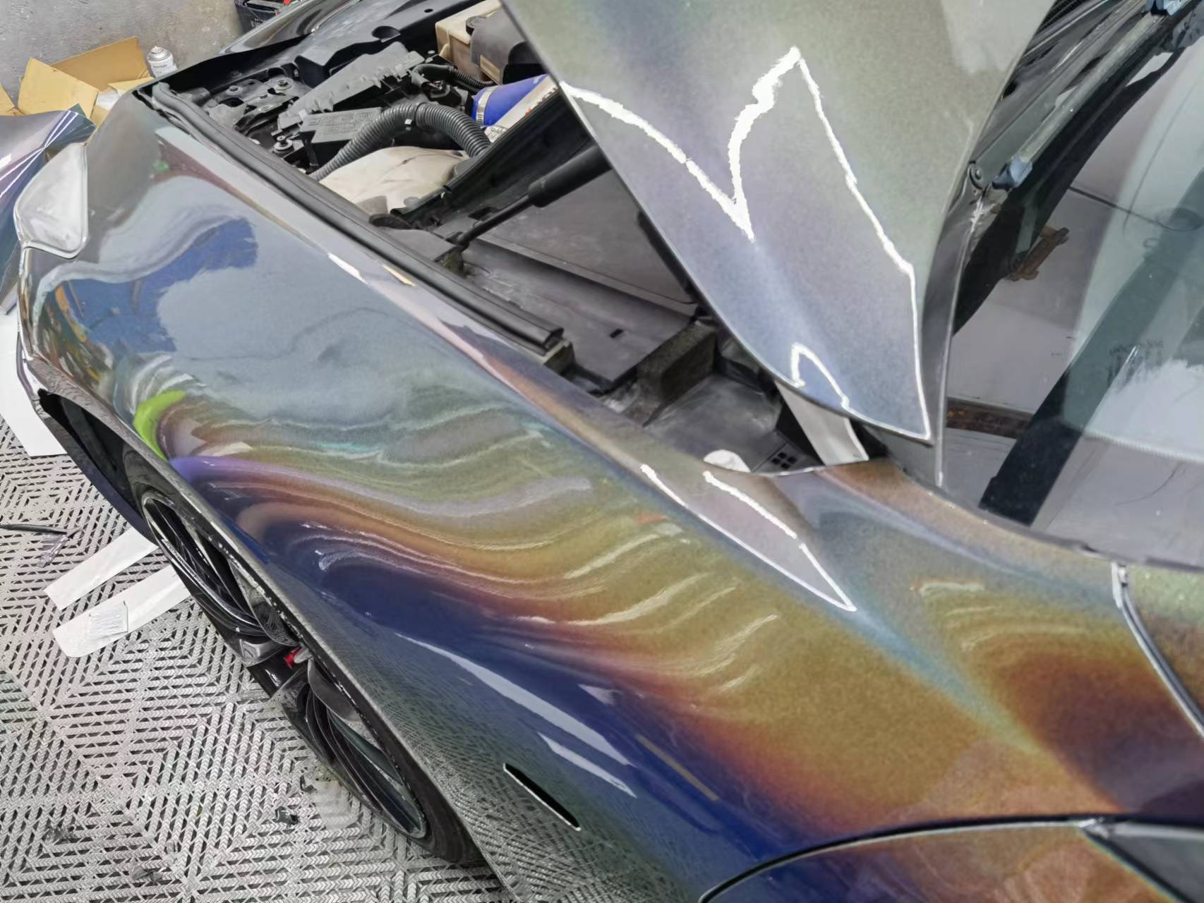 Rainbow Metallic Majestic Black Vinyl Wrap – vinylfrog