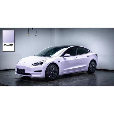 Tesla Model 3 Wrap- Gloss Periwinkle Purple 
