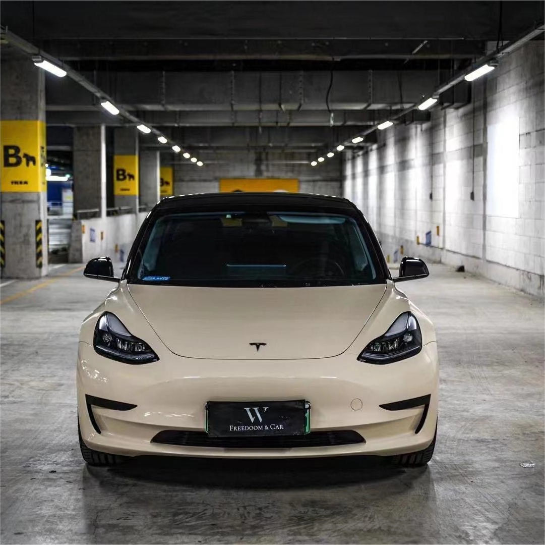 Tesla Model 3 Wrap- Gloss Khaki Milan