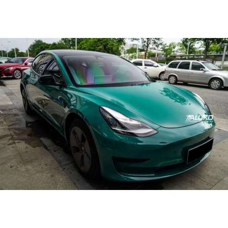 Tesla Model 3 Wrap - Super Gloss Pine Green