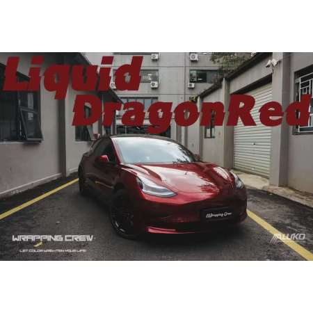 Tesla Model Y - Liquid Metallic Dragon Blood Red