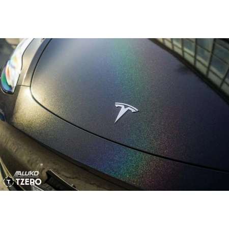 Tesla Model 3 Wrap - Gloss Metallic Black Rainbow
