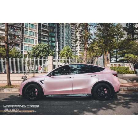 Tesla Model Y Wrap - Matte Metallic Pearl Cherry Pink