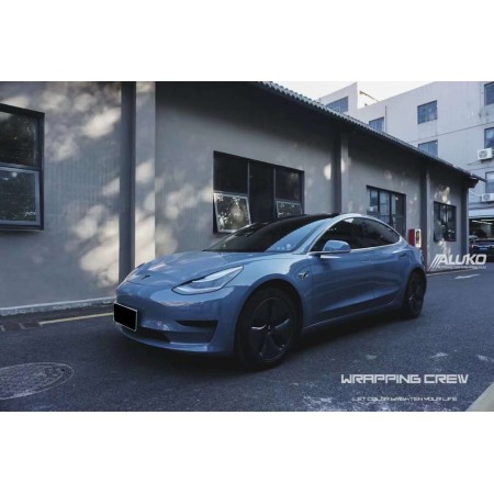 Tesla Model 3 Wrap - Super Gloss China Blue