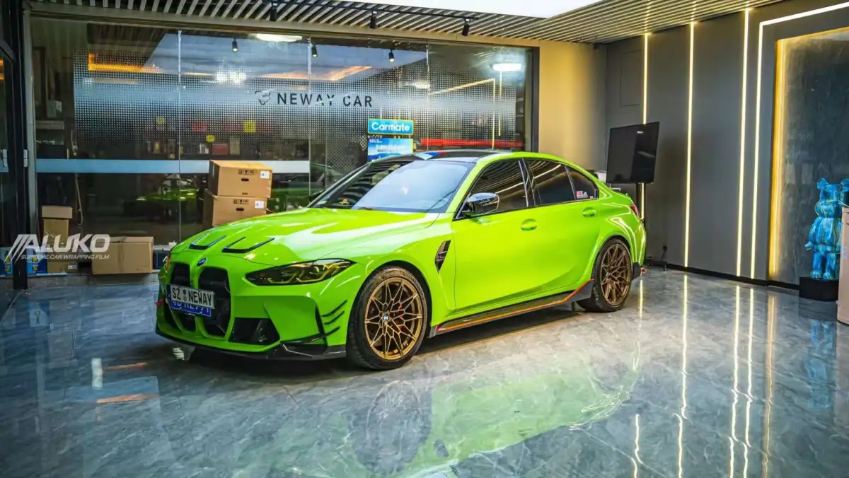 BMW M3 Wrap - Super Gloss Viper Green