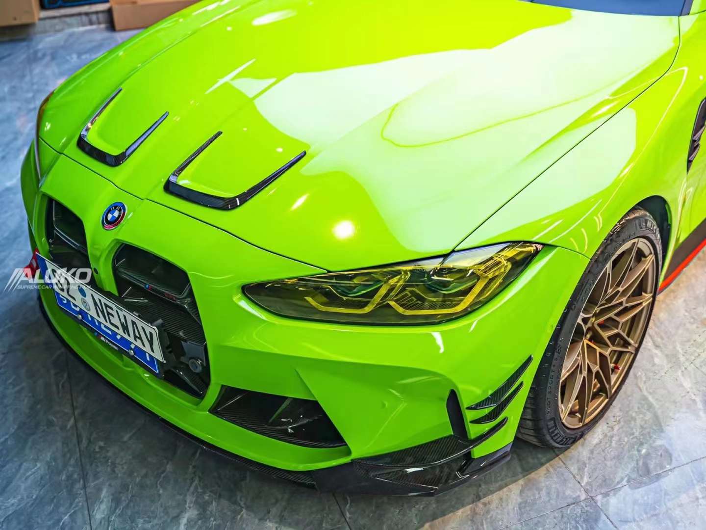 BMW M3 Wrap - Super Gloss Viper Green