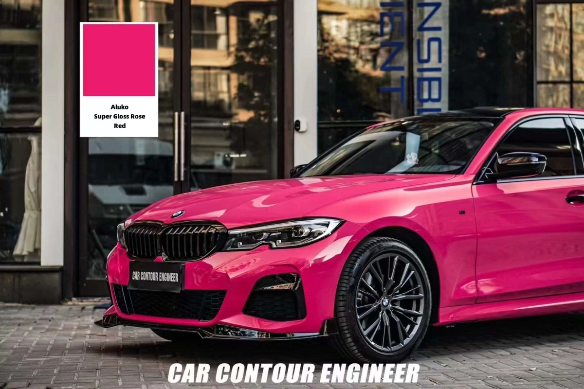 BMW 3 SERIES Wrap - Super Gloss Rose Red