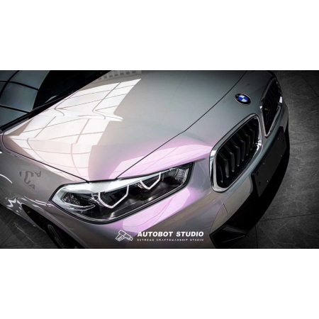 BMW X2 Wraps - Metallic Twin Candy Gray Red