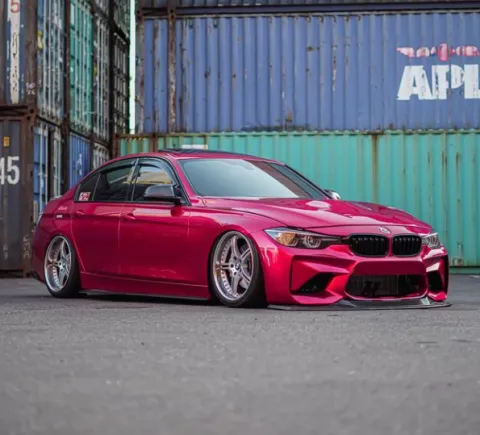 Gloss Metallic Vampire Red Car Vinyl Wrap  Feedback From Superstar