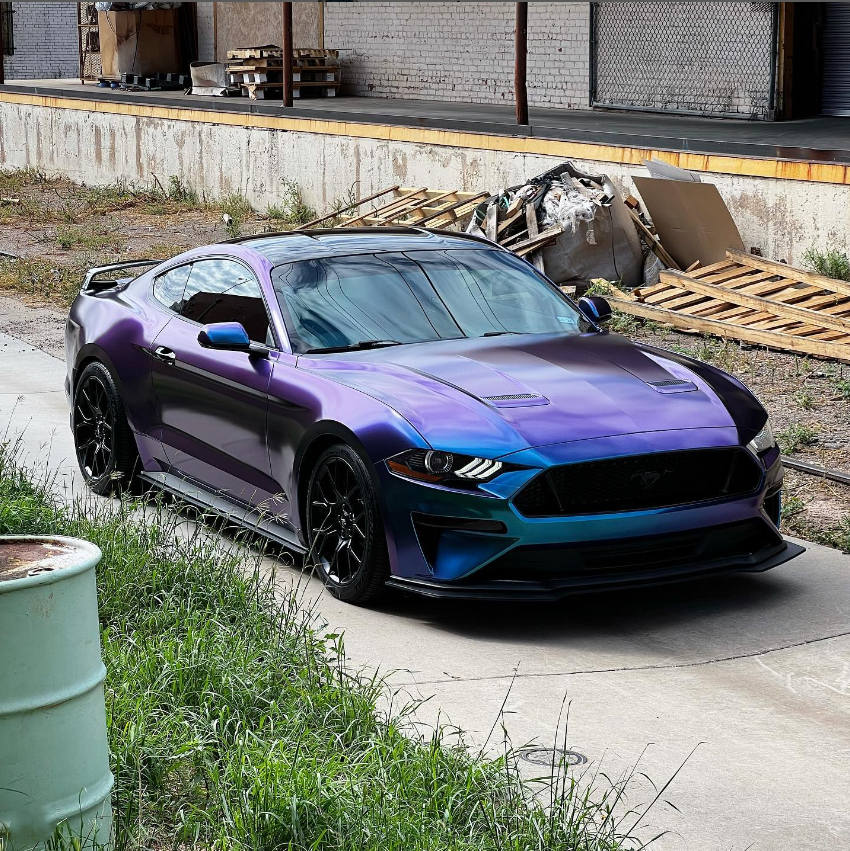 Color Shift Diamond Purple Blue Vinyl Wrap