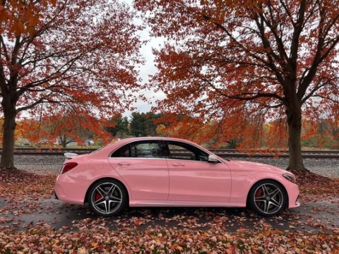 Gloss Rouge Pink Car Vinyl Wrap Feedback From Liz Pugh